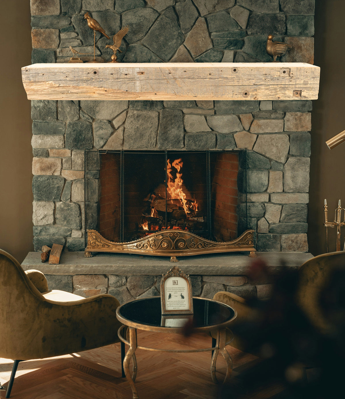 Reclaimed Wood Fireplace Mantel - Dakota Timber Co - Fireplace Mantels