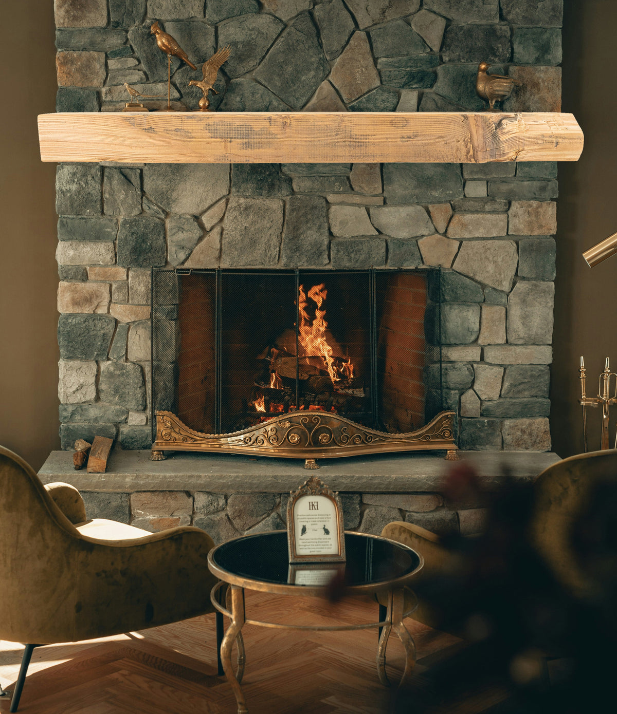 Reclaimed Wood Fireplace Mantel - Dakota Timber Co - Fireplace Mantels