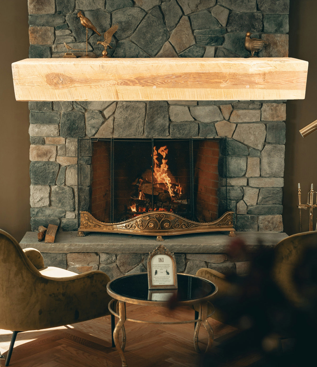 Reclaimed Wood Fireplace Mantel - Dakota Timber Co - Fireplace Mantels
