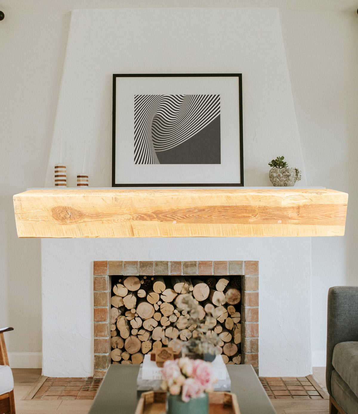 Reclaimed Wood Fireplace Mantel - Dakota Timber Co - Fireplace Mantels