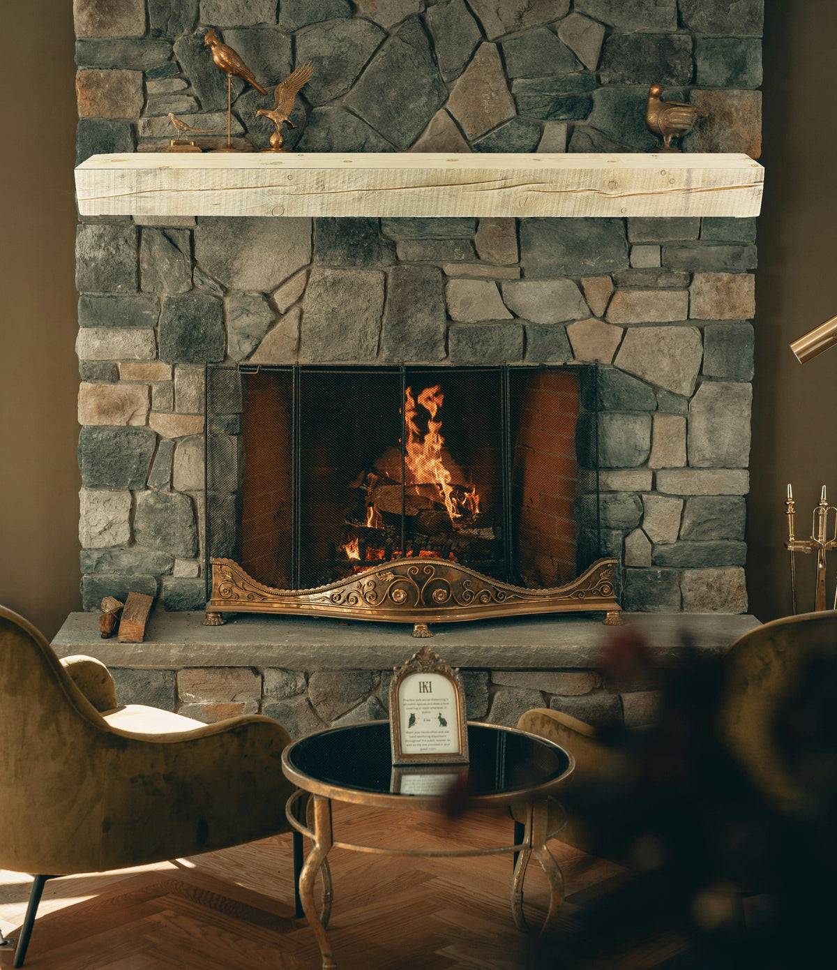 Reclaimed Wood Fireplace Mantel - Dakota Timber Co - Fireplace Mantels
