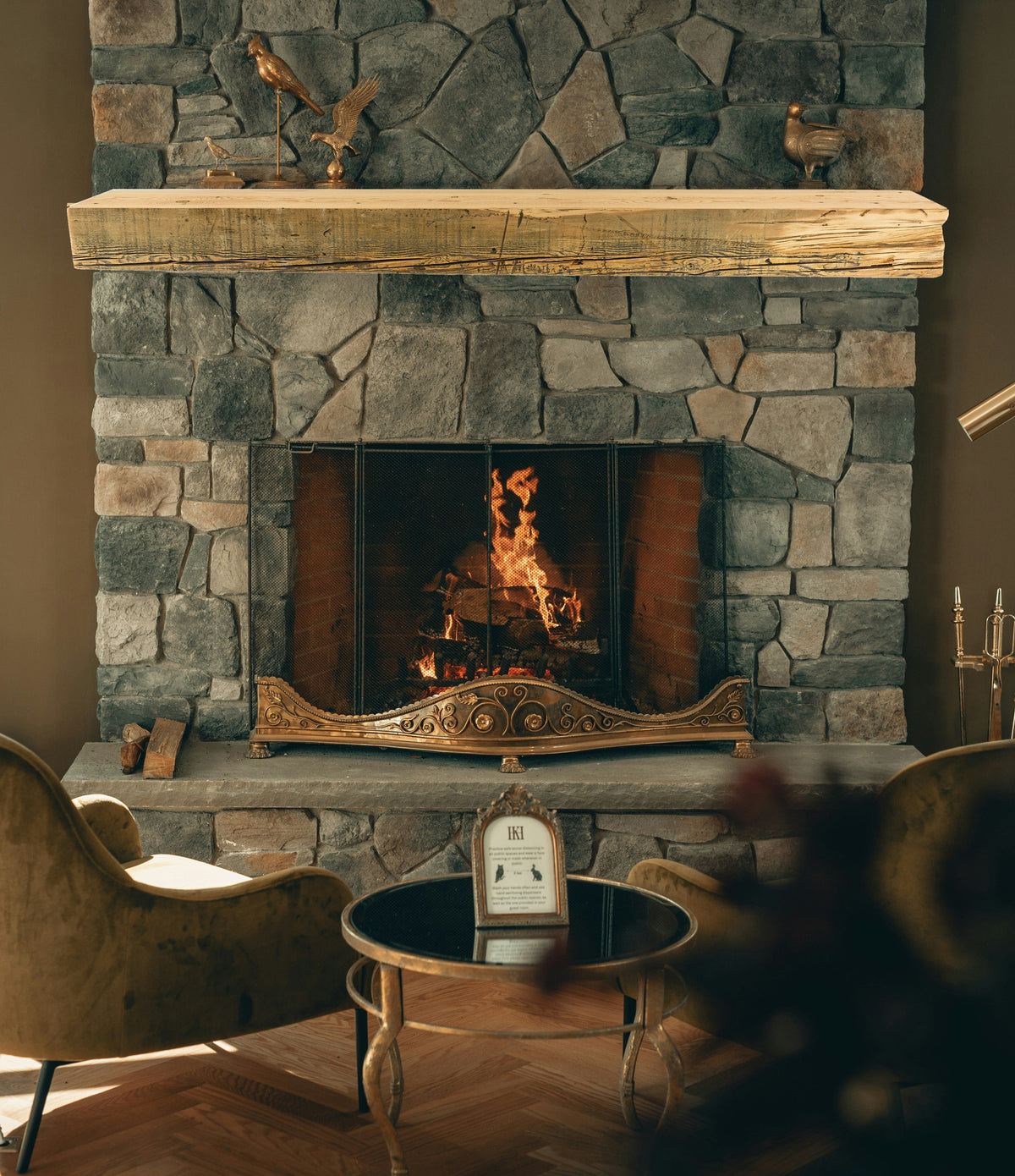 Reclaimed Wood Fireplace Mantel - Dakota Timber Co - Fireplace Mantels