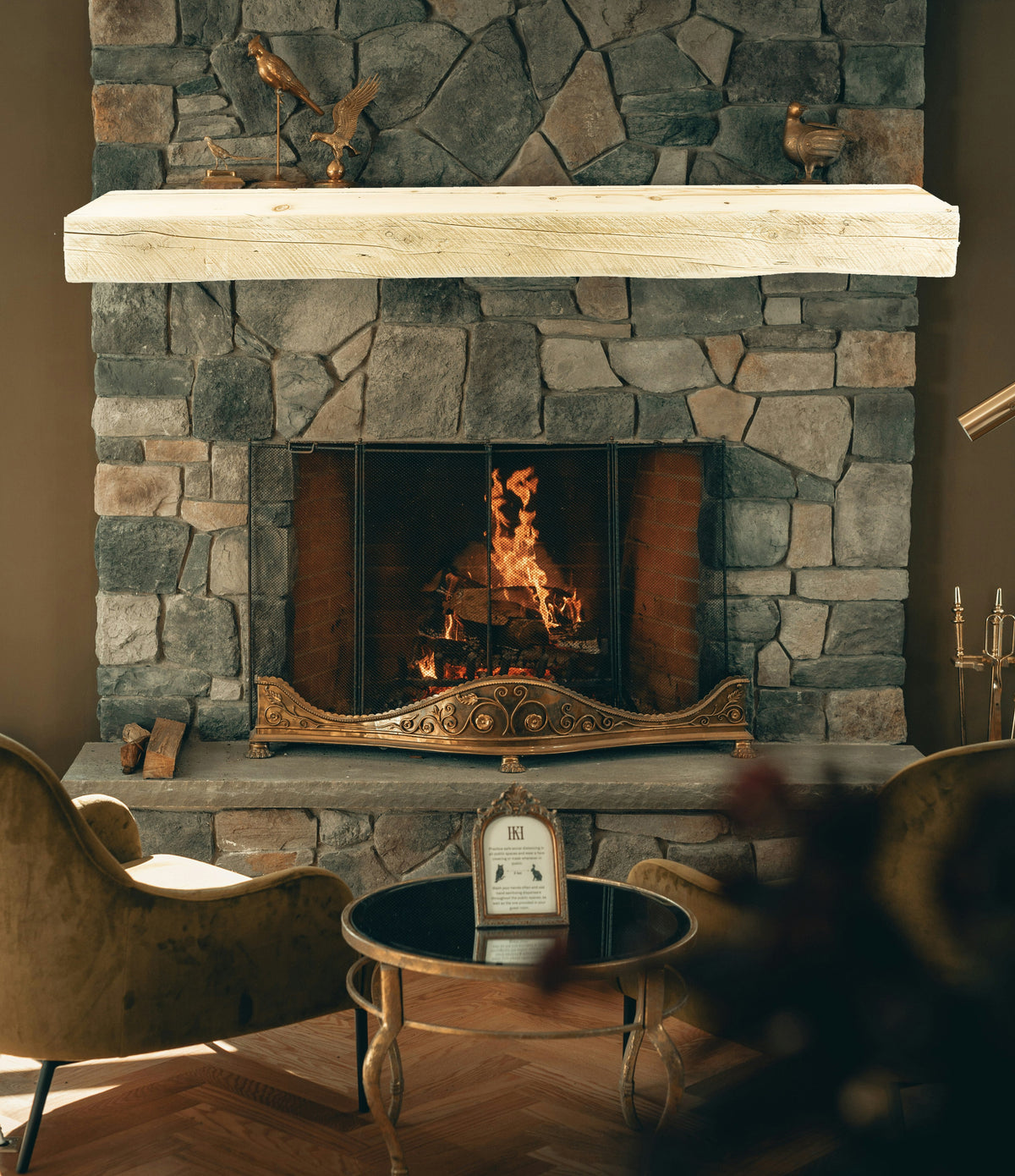 Reclaimed Wood Fireplace Mantel - Dakota Timber Co - Fireplace Mantels