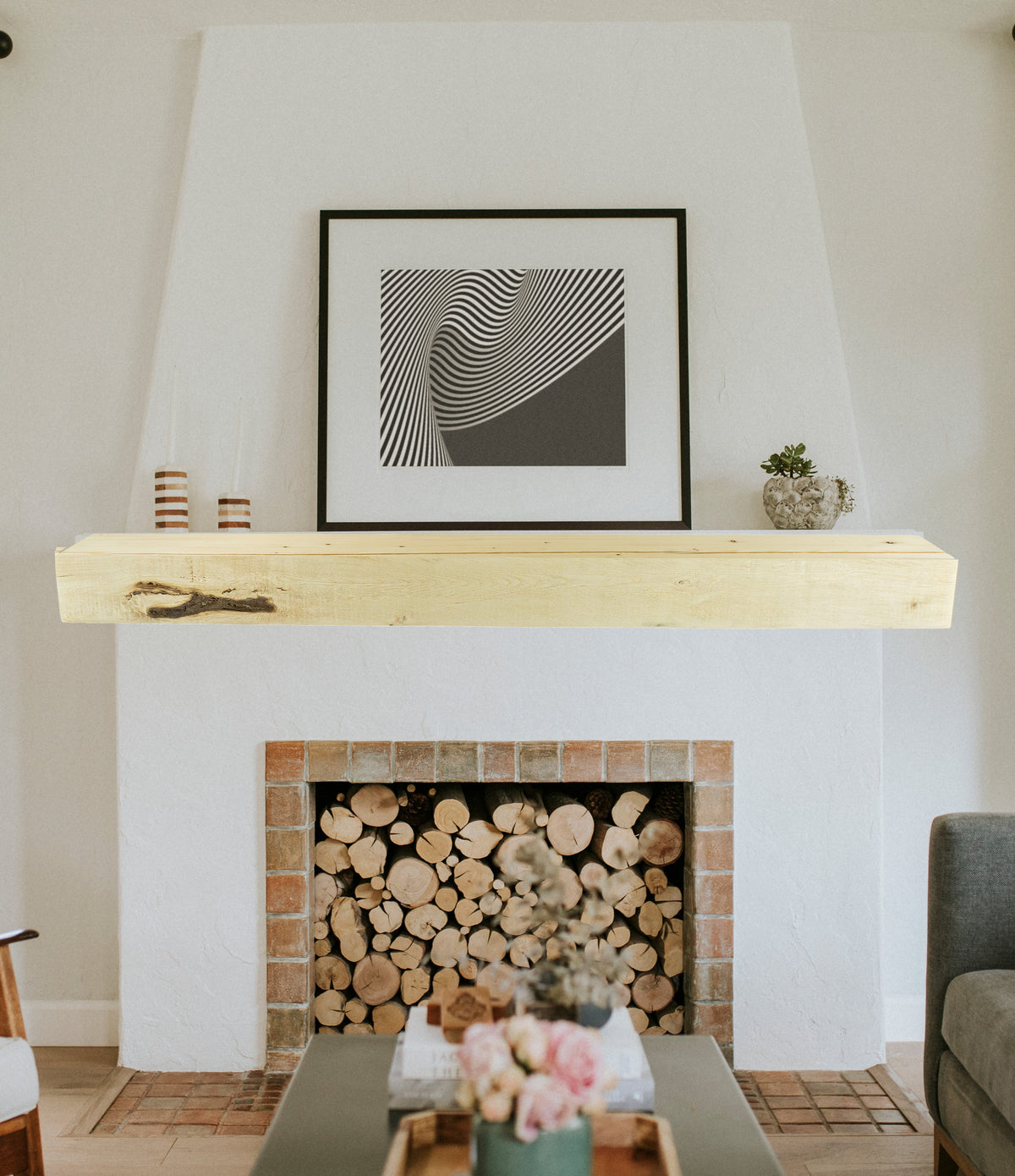 Reclaimed Wood Fireplace Mantel - Dakota Timber Co - Fireplace Mantels