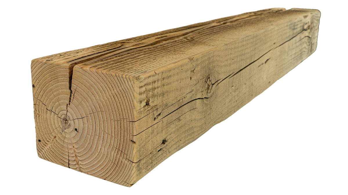 Reclaimed Wood Fireplace Mantel - Dakota Timber Co - Fireplace Mantels