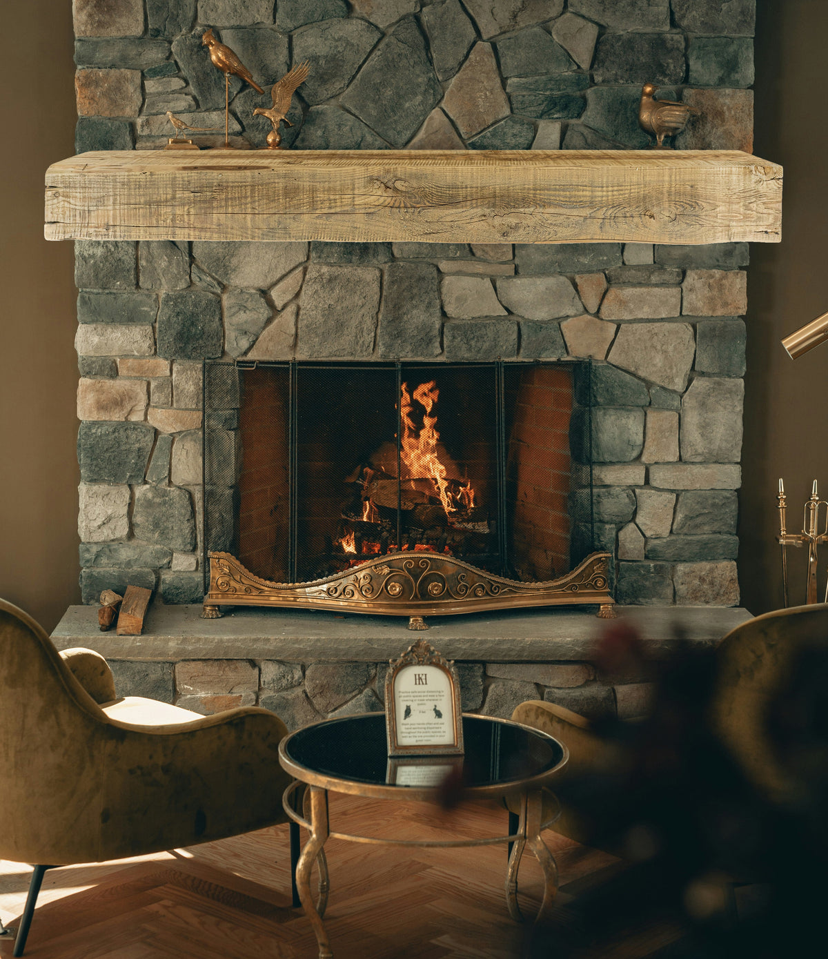 Reclaimed Wood Fireplace Mantel - Dakota Timber Co - Fireplace Mantels