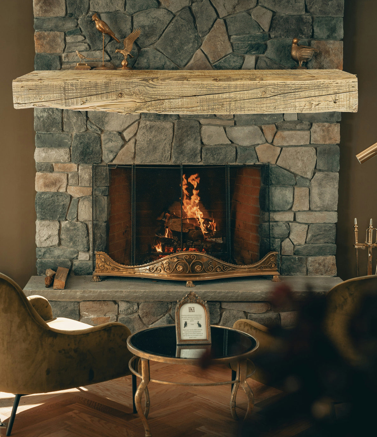 Reclaimed Wood Fireplace Mantel - Dakota Timber Co - Fireplace Mantels