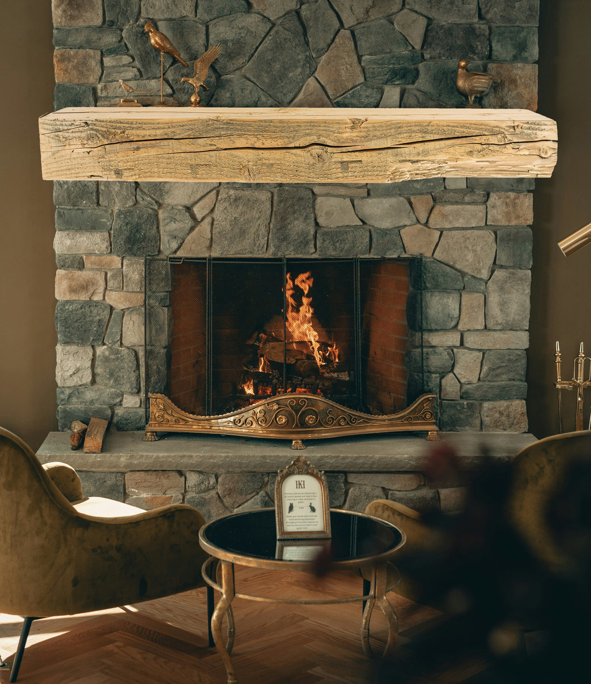 Reclaimed Wood Fireplace Mantel - Dakota Timber Co - Fireplace Mantels