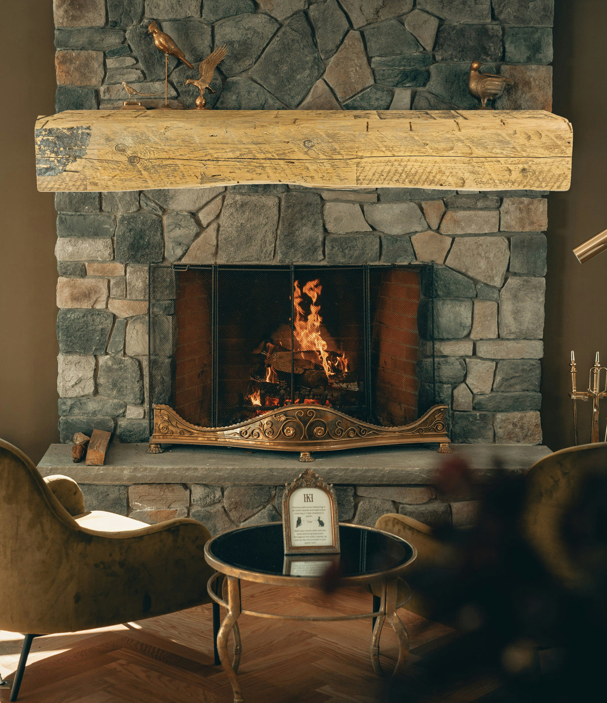 Reclaimed Wood Fireplace Mantel - Dakota Timber Co - Fireplace Mantels