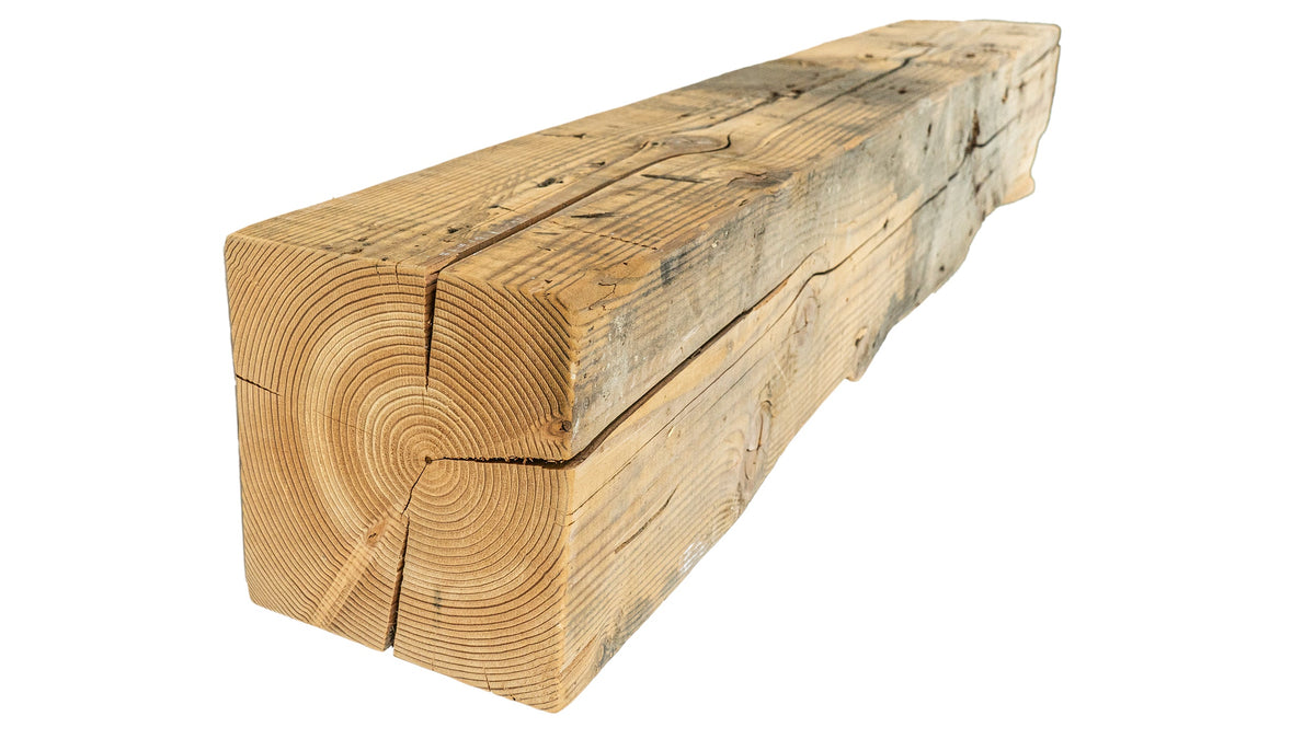 Reclaimed Wood Fireplace Mantel - Dakota Timber Co - Fireplace Mantels