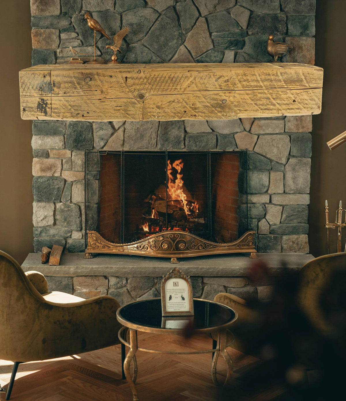 Reclaimed Wood Fireplace Mantel - Dakota Timber Co - Fireplace Mantels