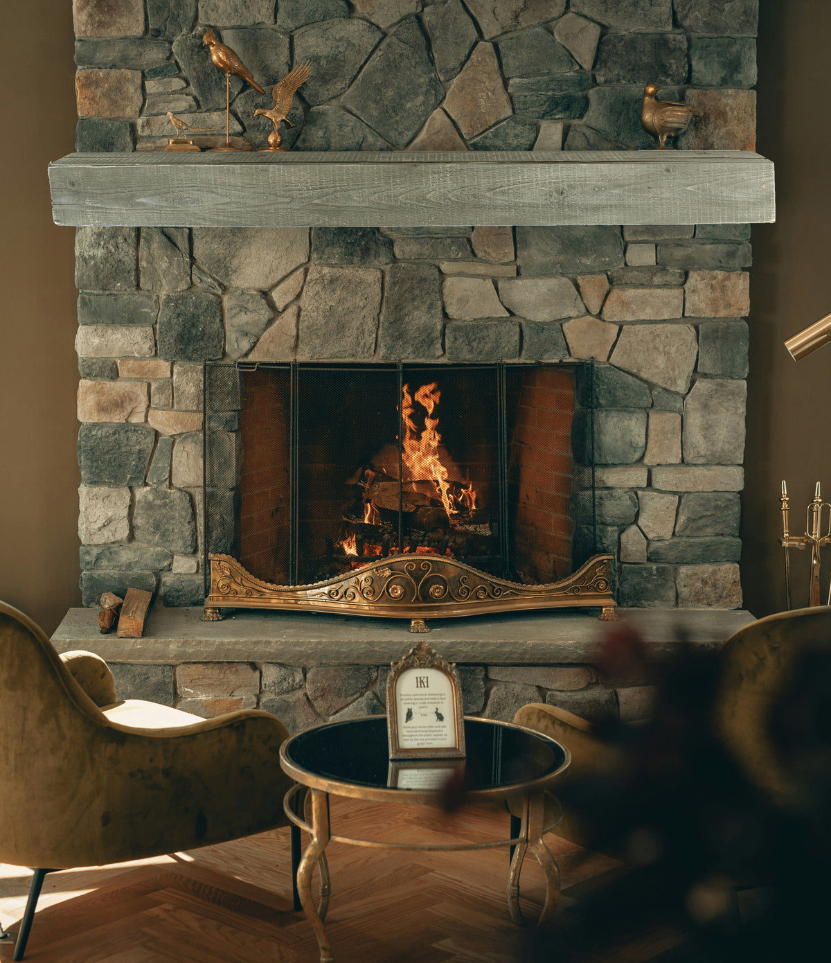 Reclaimed Wood Fireplace Mantel - Dakota Timber Co - Fireplace Mantels