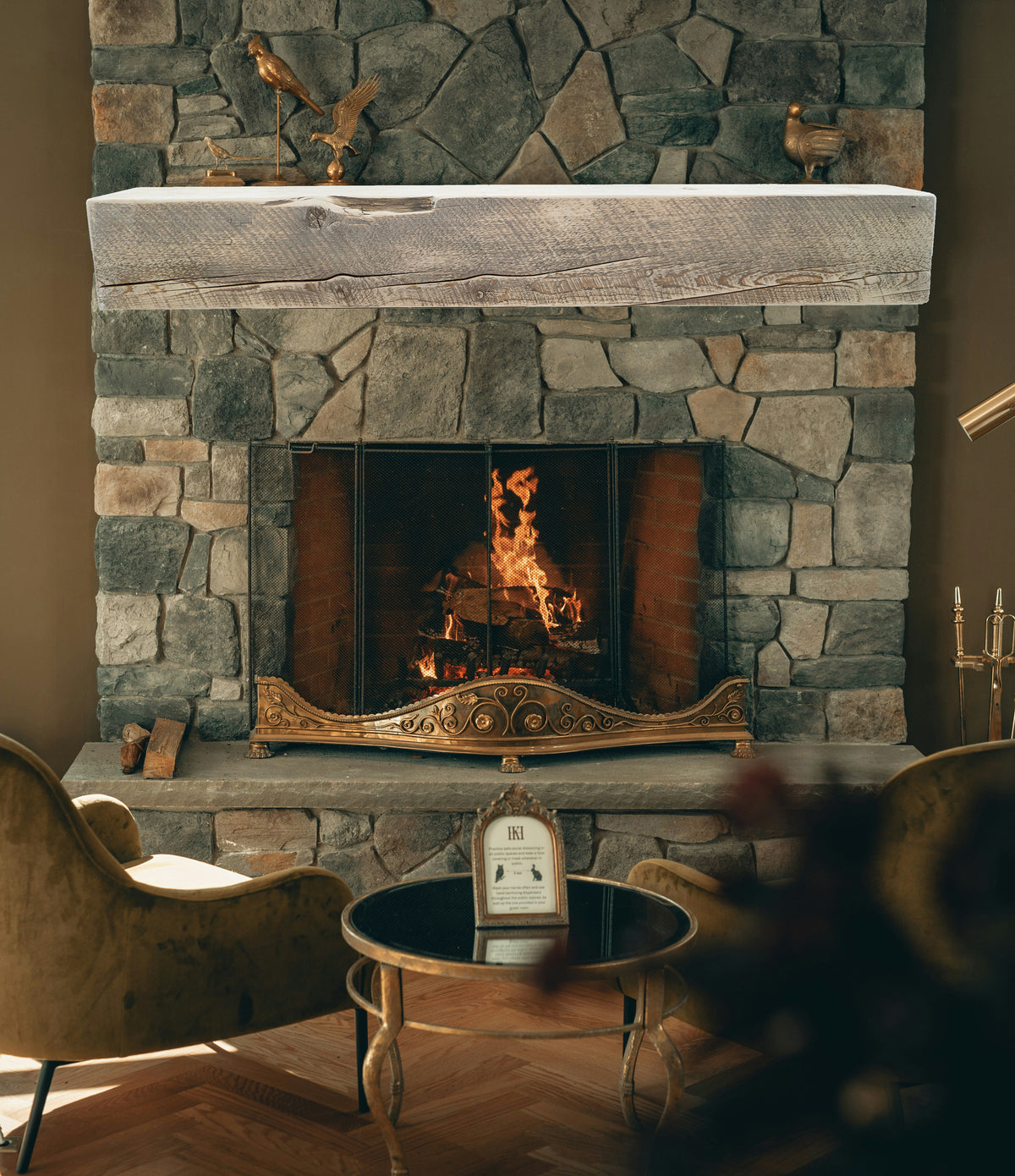 Reclaimed Wood Fireplace Mantel - Dakota Timber Co - Fireplace Mantels