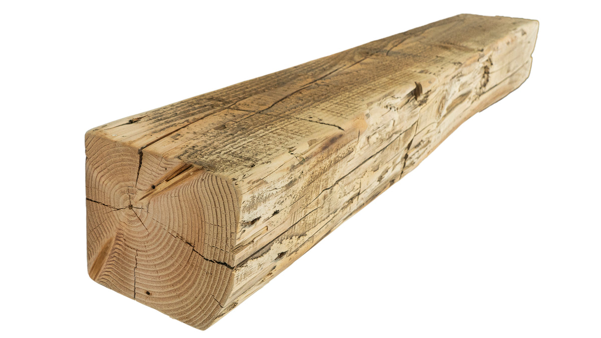 Reclaimed Wood Fireplace Mantel - Dakota Timber Co - Fireplace Mantels