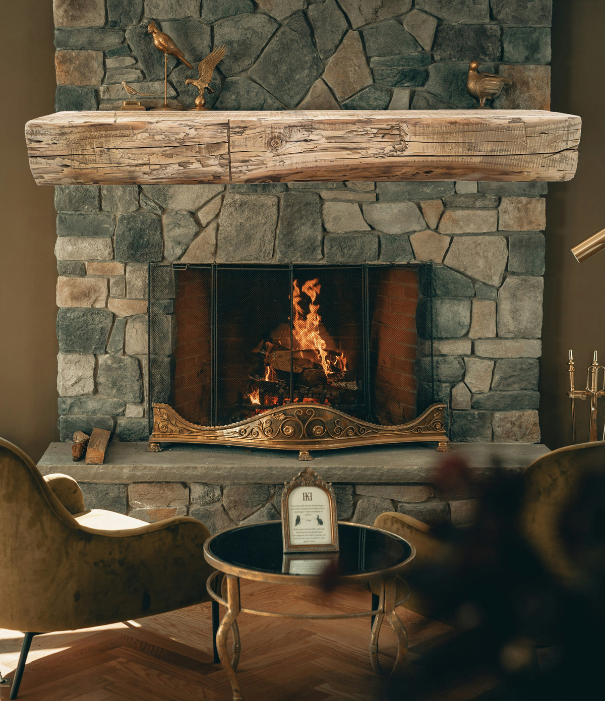 Reclaimed Wood Fireplace Mantel - Dakota Timber Co - Fireplace Mantels