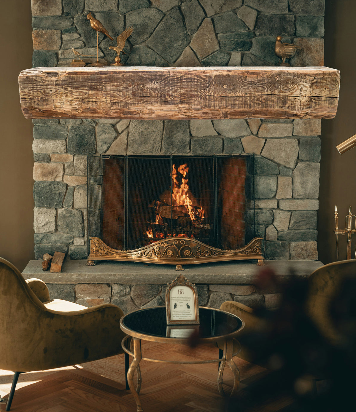 Reclaimed Wood Fireplace Mantel - Dakota Timber Co - Fireplace Mantels