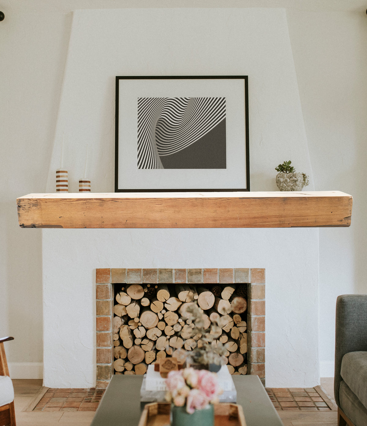 Reclaimed Wood Fireplace Mantel - Dakota Timber Co - Fireplace Mantels