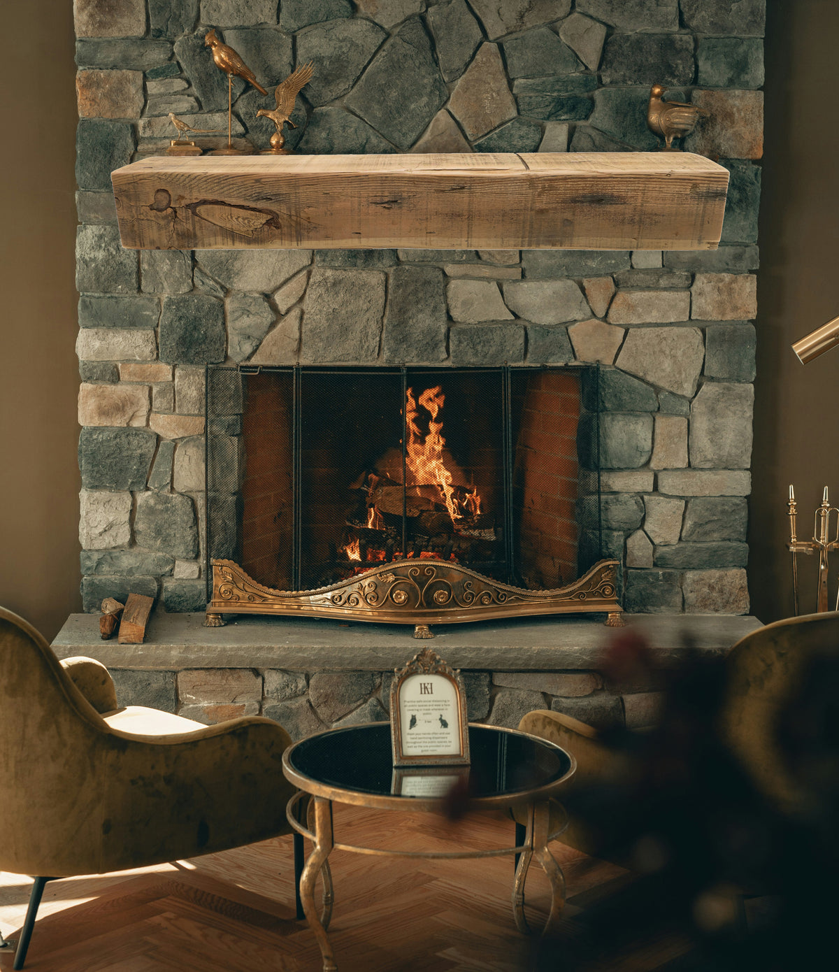 Reclaimed Wood Fireplace Mantel - Dakota Timber Co - Fireplace Mantels
