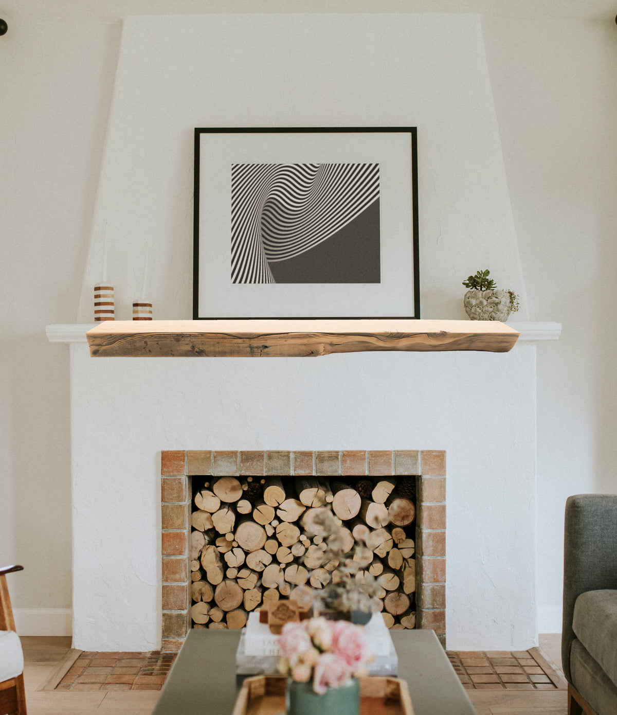 Reclaimed Wood Fireplace Mantel - Dakota Timber Co - Fireplace Mantels