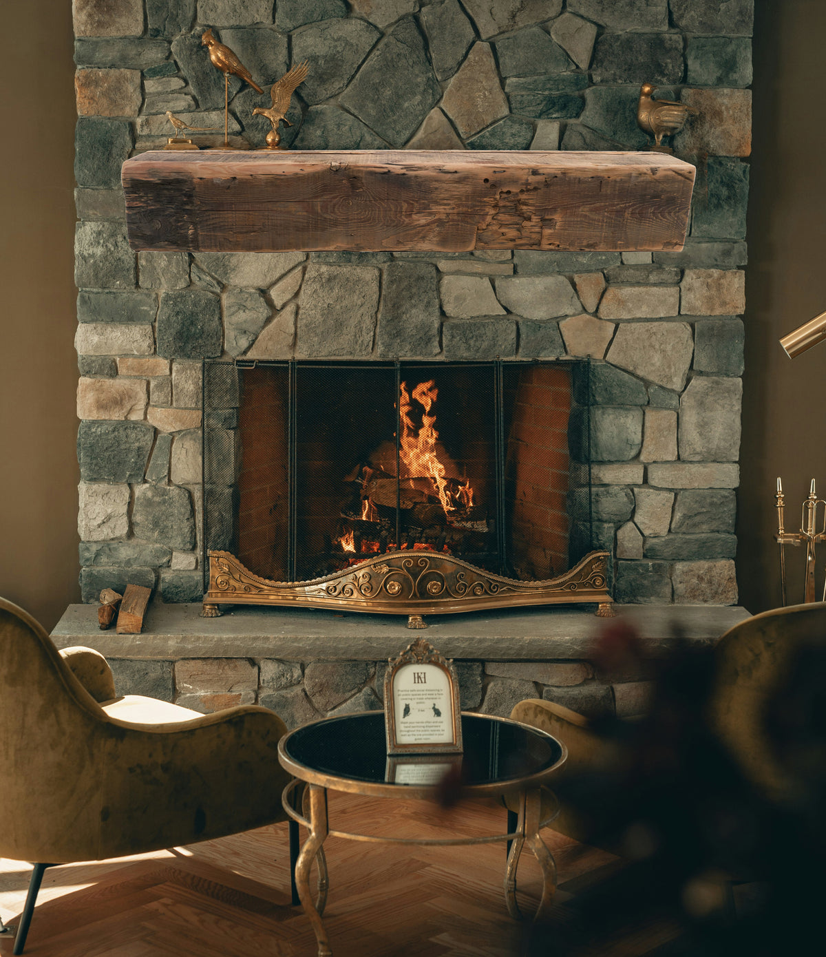 Reclaimed Wood Fireplace Mantel - Dakota Timber Co - Fireplace Mantels