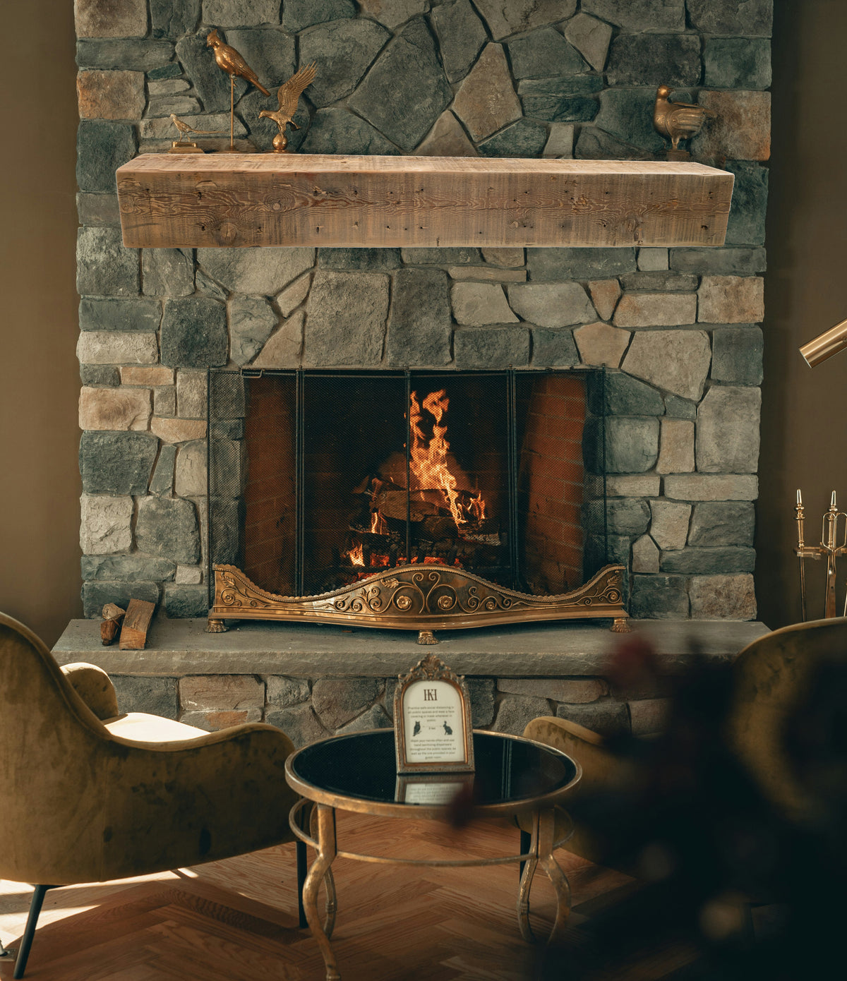 Reclaimed Wood Fireplace Mantel - Dakota Timber Co - Fireplace Mantels