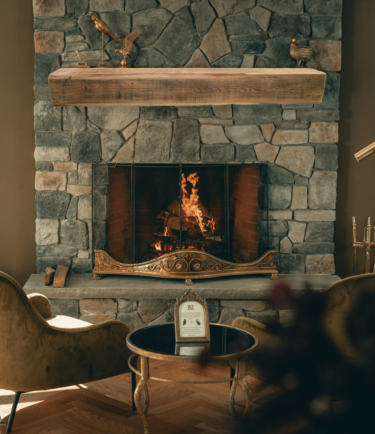 Reclaimed Wood Fireplace Mantel - Dakota Timber Co - Fireplace Mantels