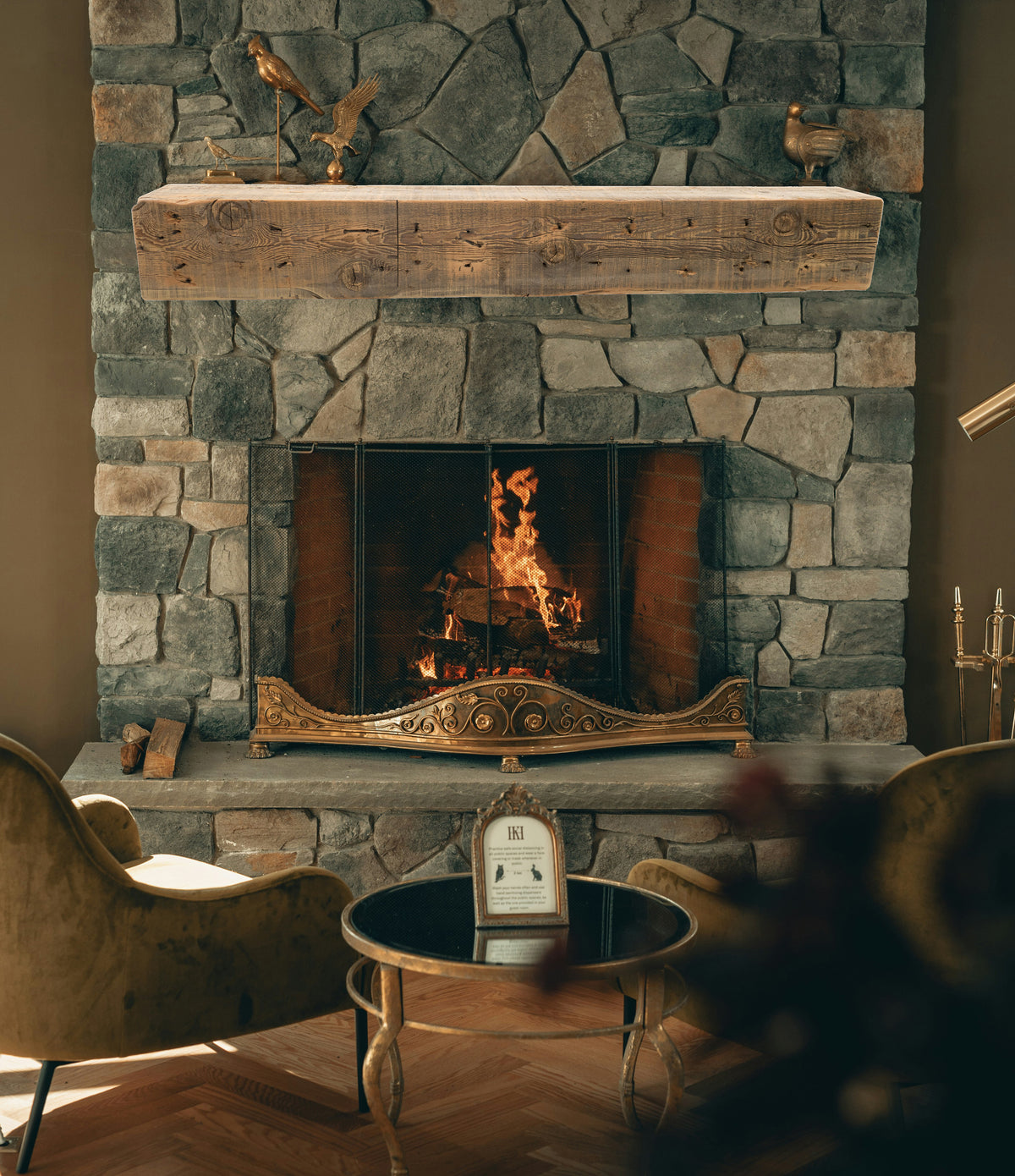 Reclaimed Wood Fireplace Mantel - Dakota Timber Co - Fireplace Mantels