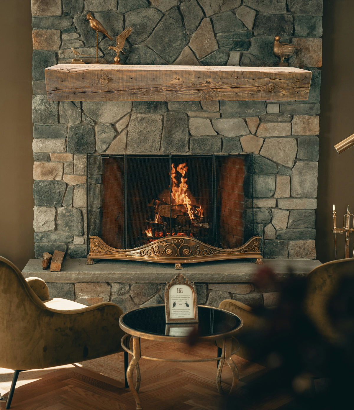 Reclaimed Wood Fireplace Mantel - Dakota Timber Co - Fireplace Mantels