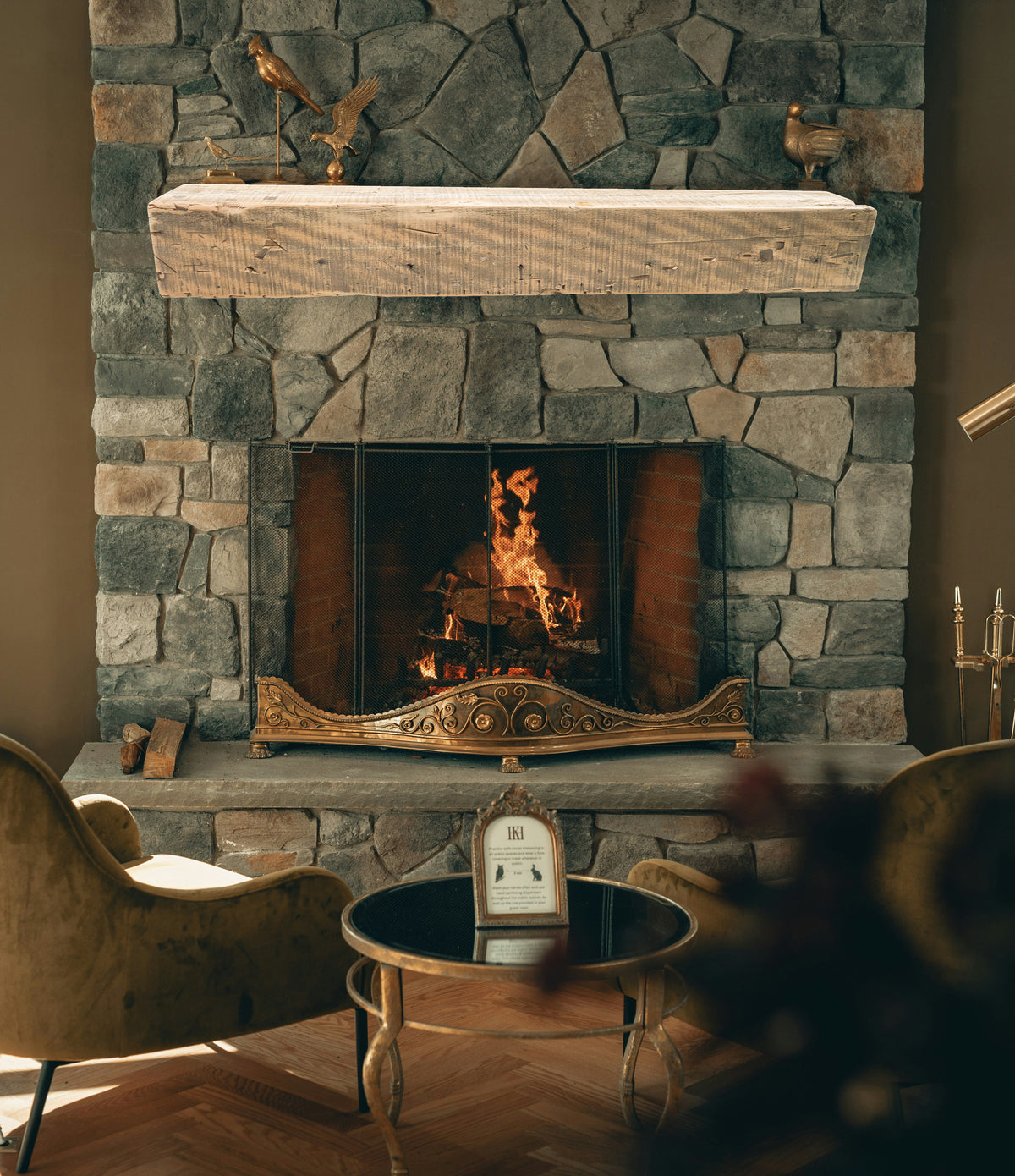 Reclaimed Wood Fireplace Mantel - Dakota Timber Co - Fireplace Mantels