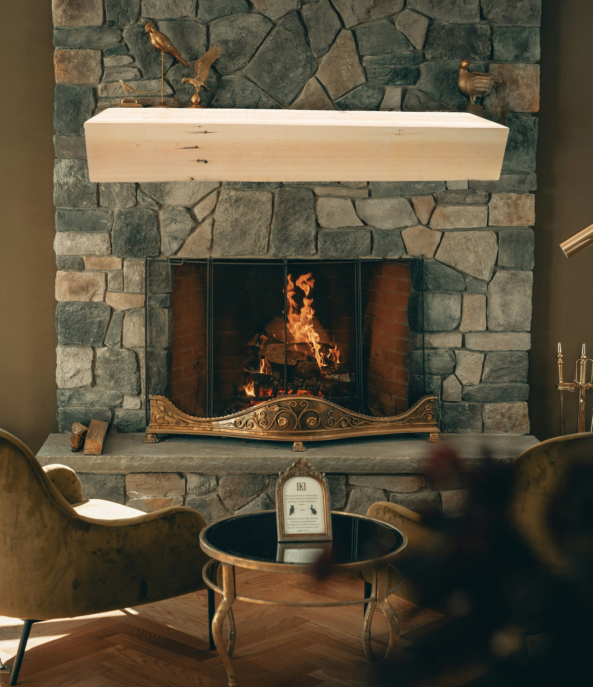 Reclaimed Wood Fireplace Mantel - Dakota Timber Co - Fireplace Mantels