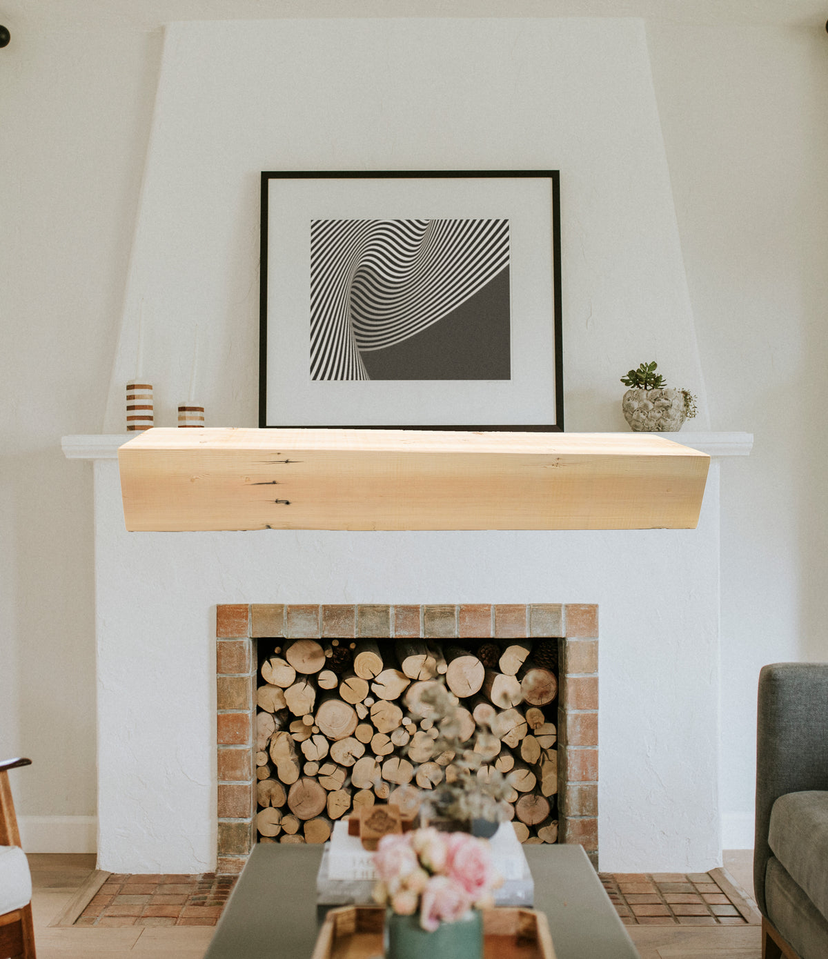 Reclaimed Wood Fireplace Mantel - Dakota Timber Co - Fireplace Mantels