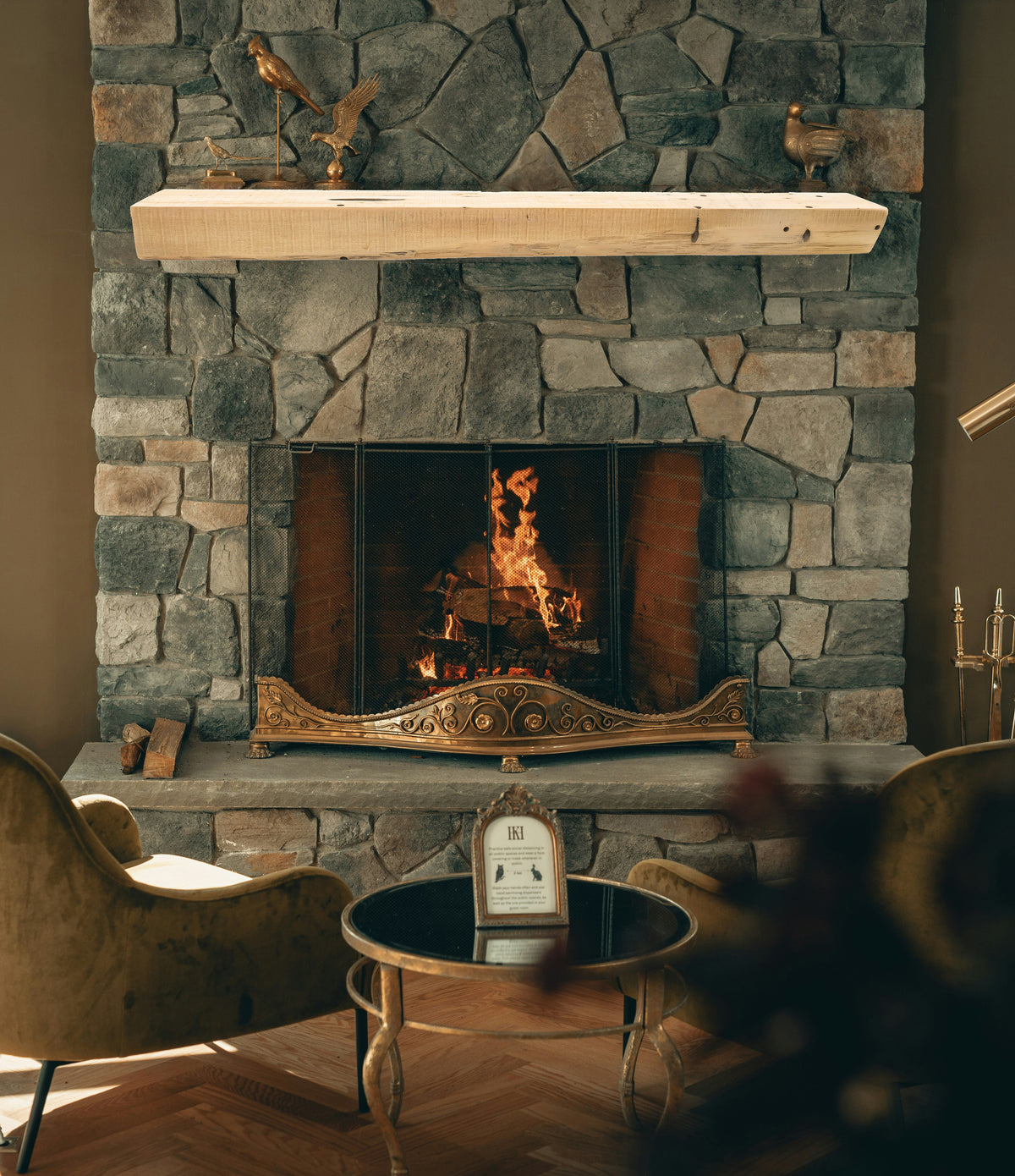 Reclaimed Wood Fireplace Mantel - Dakota Timber Co - Fireplace Mantels