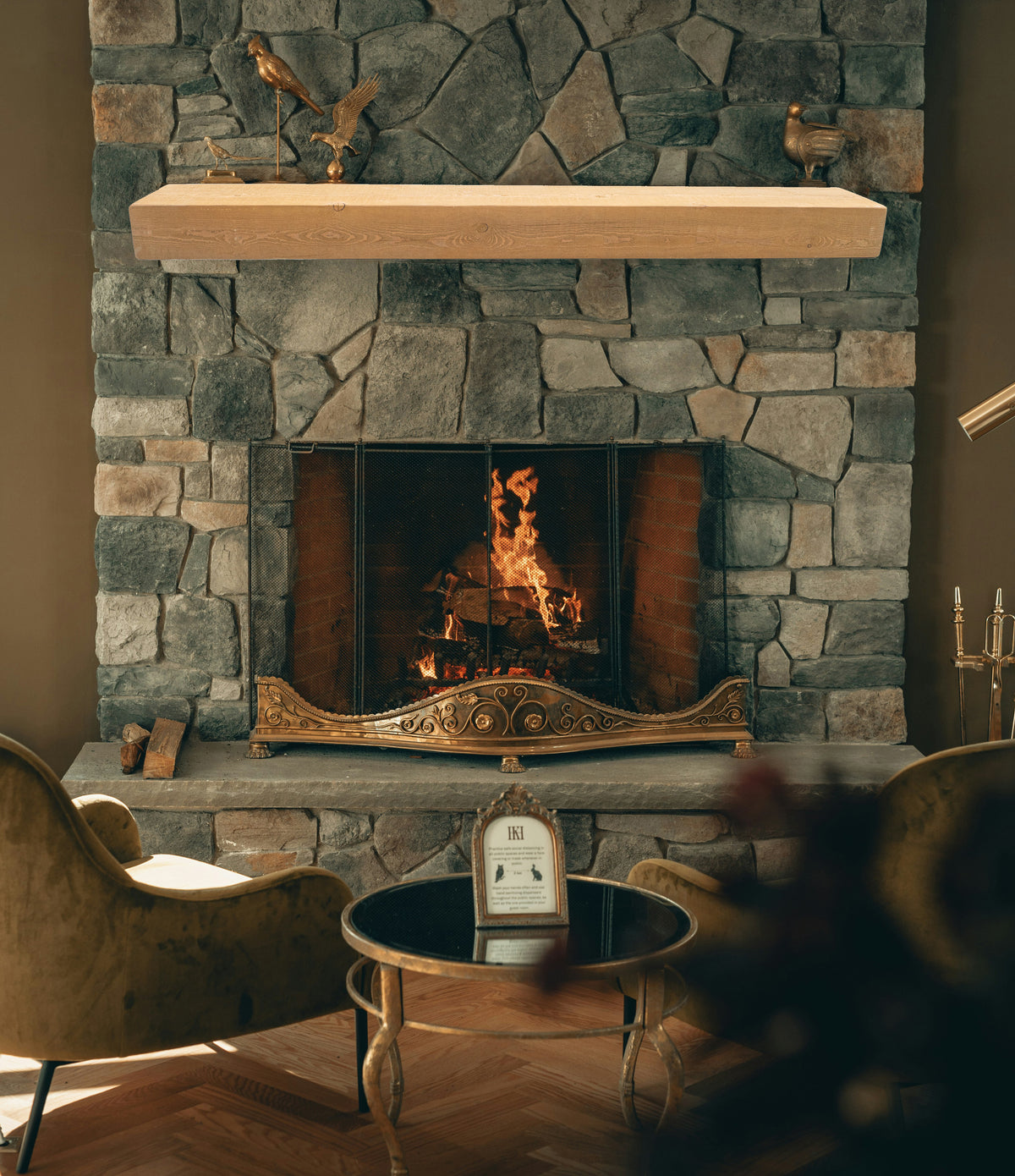 Reclaimed Wood Fireplace Mantel - Dakota Timber Co - Fireplace Mantels
