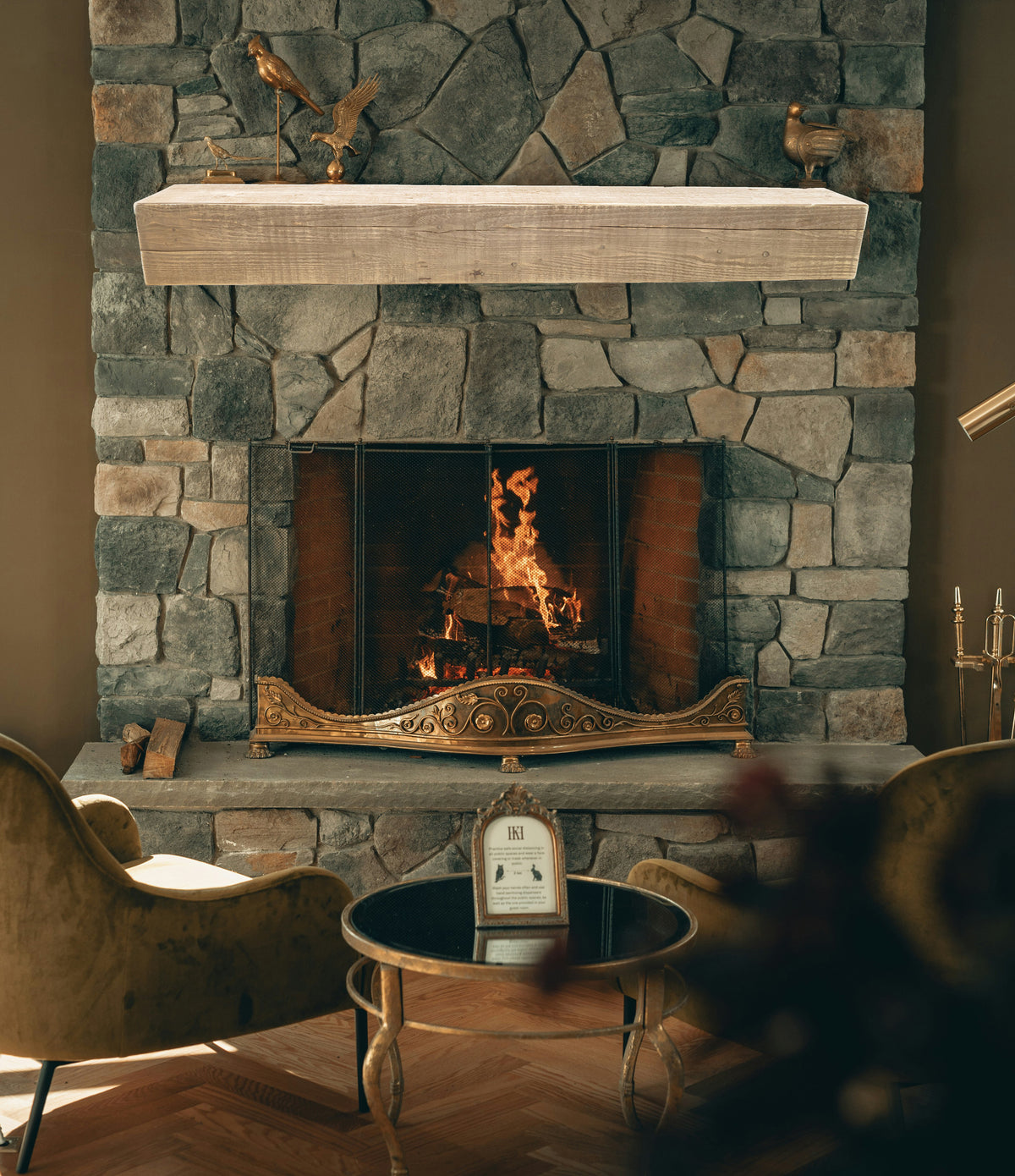 Reclaimed Wood Fireplace Mantel - Dakota Timber Co - Fireplace Mantels