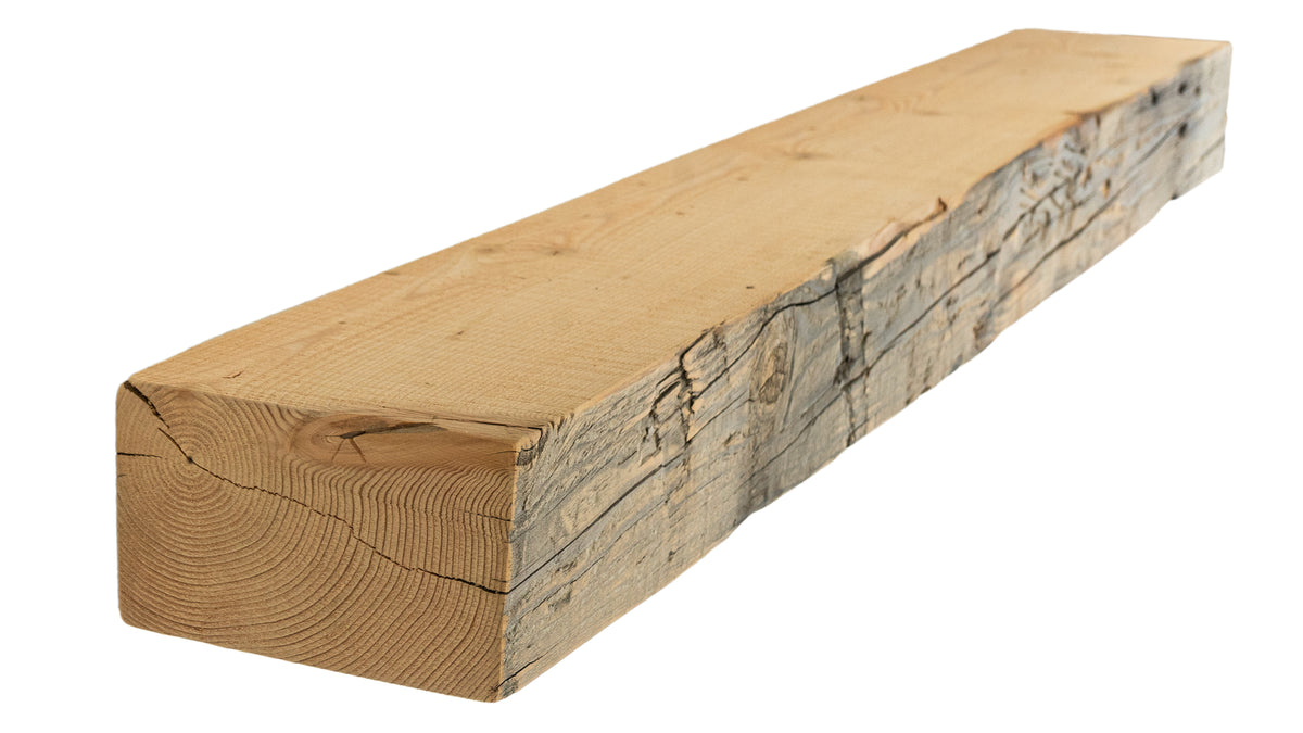 Reclaimed Wood Fireplace Mantel - Dakota Timber Co - Fireplace Mantels