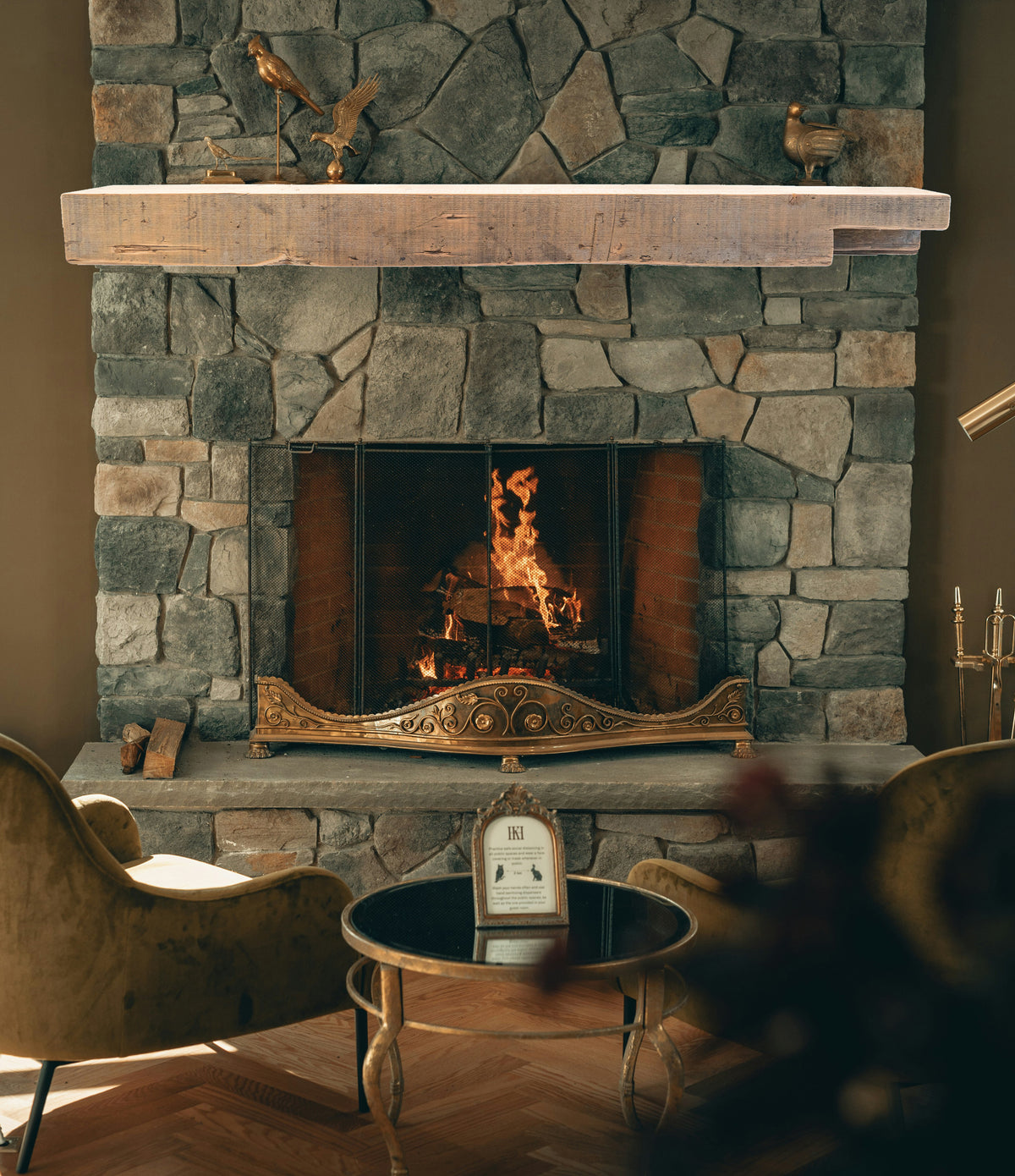 Reclaimed Wood Fireplace Mantel - Dakota Timber Co - Fireplace Mantels