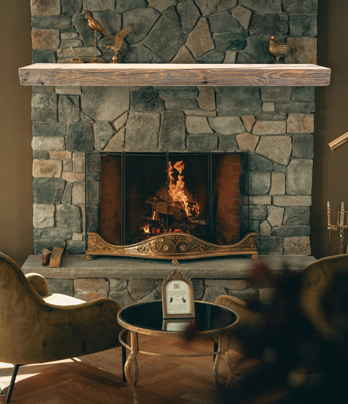 Reclaimed Wood Fireplace Mantel - Dakota Timber Co - Fireplace Mantels