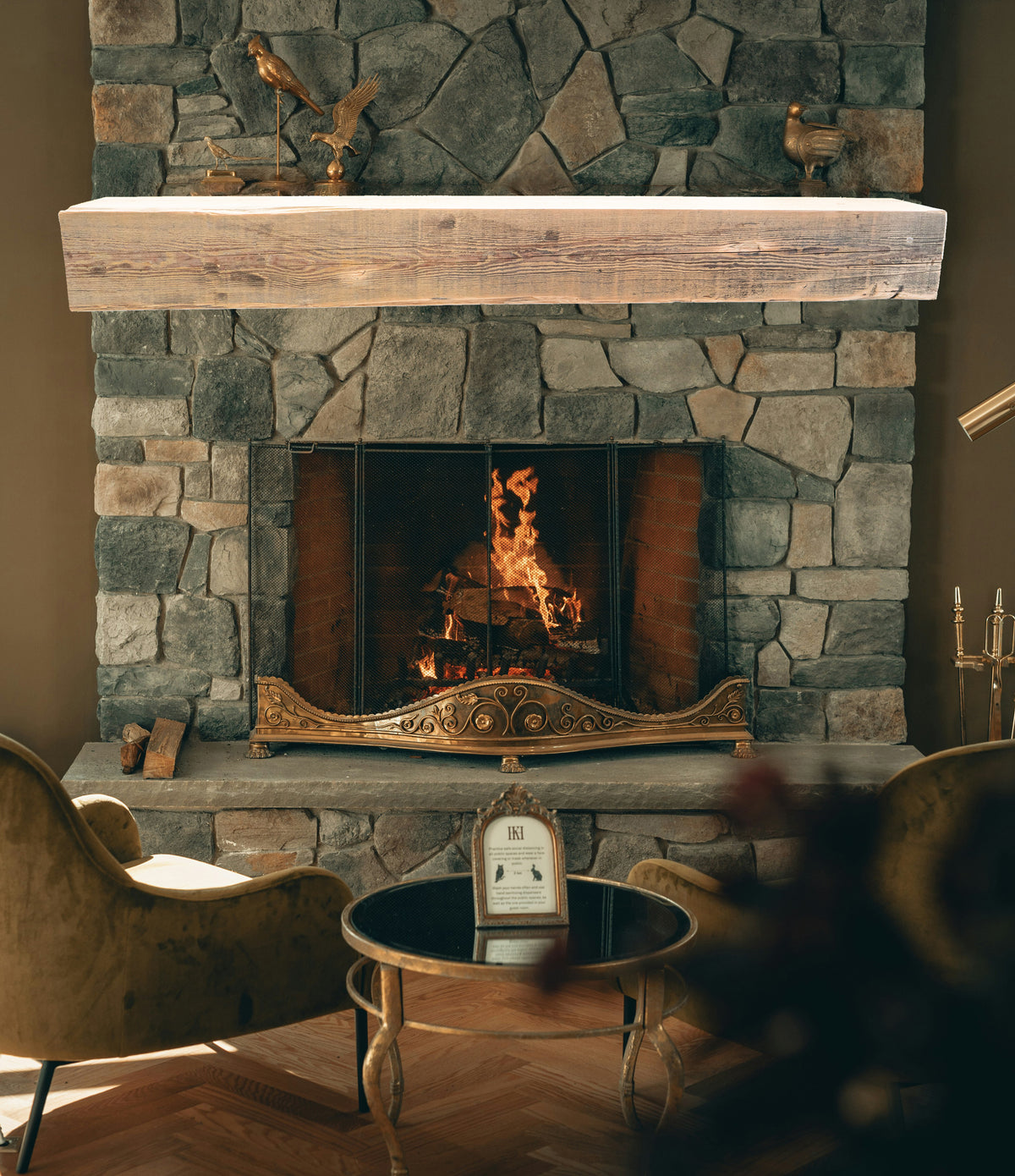 Reclaimed Wood Fireplace Mantel - Dakota Timber Co - Fireplace Mantels