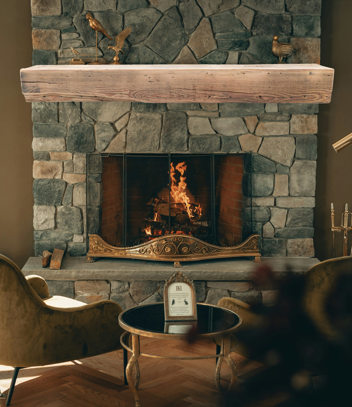 Reclaimed Wood Fireplace Mantel - Dakota Timber Co - Fireplace Mantels