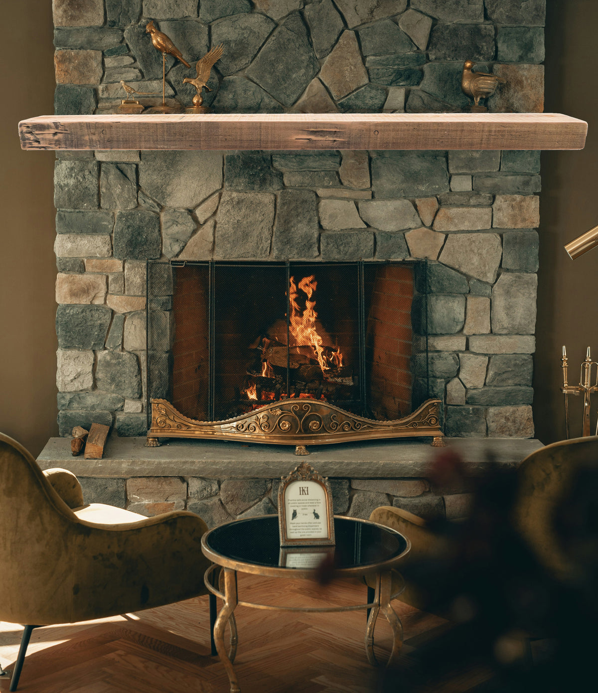 Reclaimed Wood Fireplace Mantel - Dakota Timber Co - Fireplace Mantels