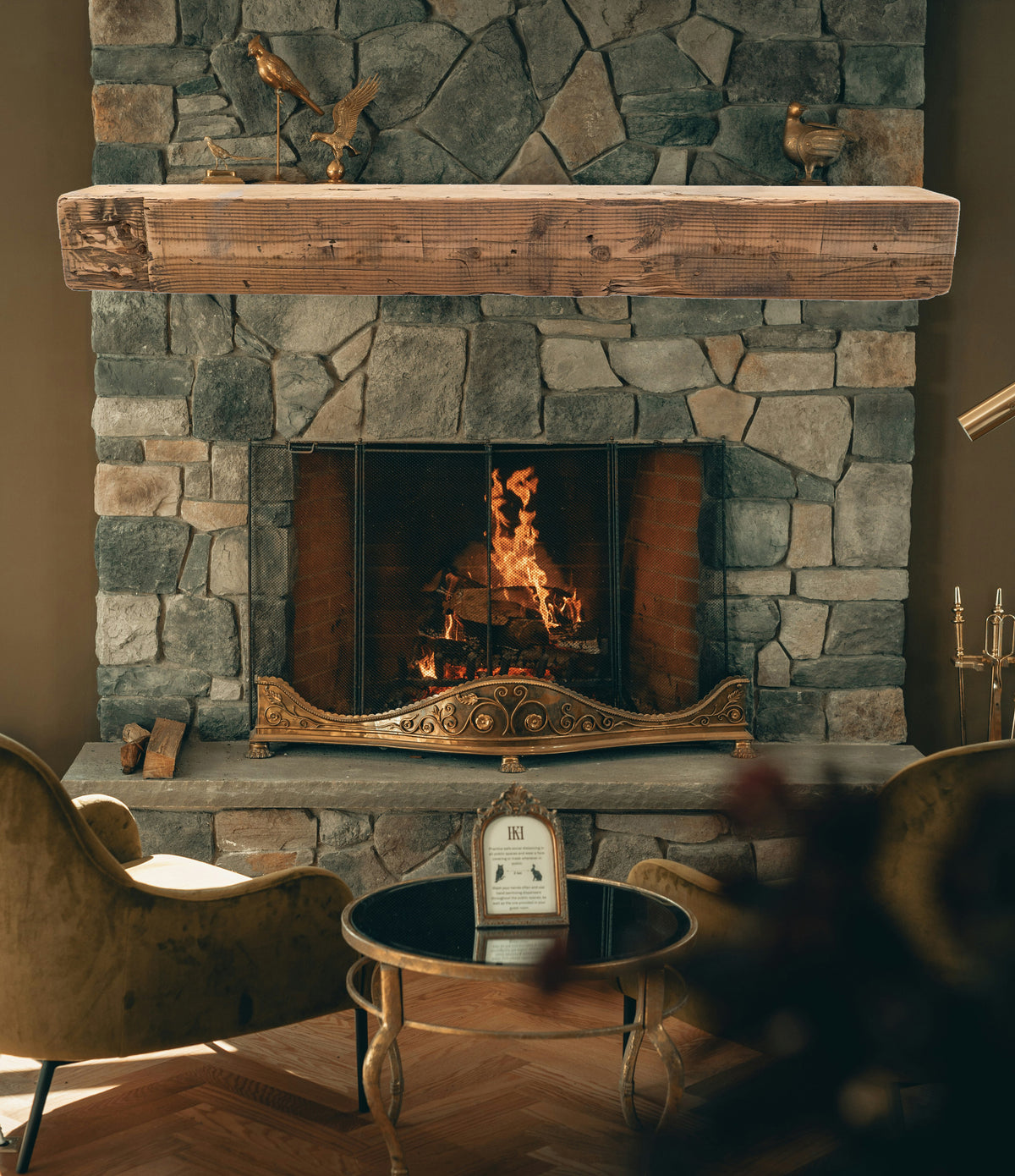 Reclaimed Wood Fireplace Mantel - Dakota Timber Co - Fireplace Mantels