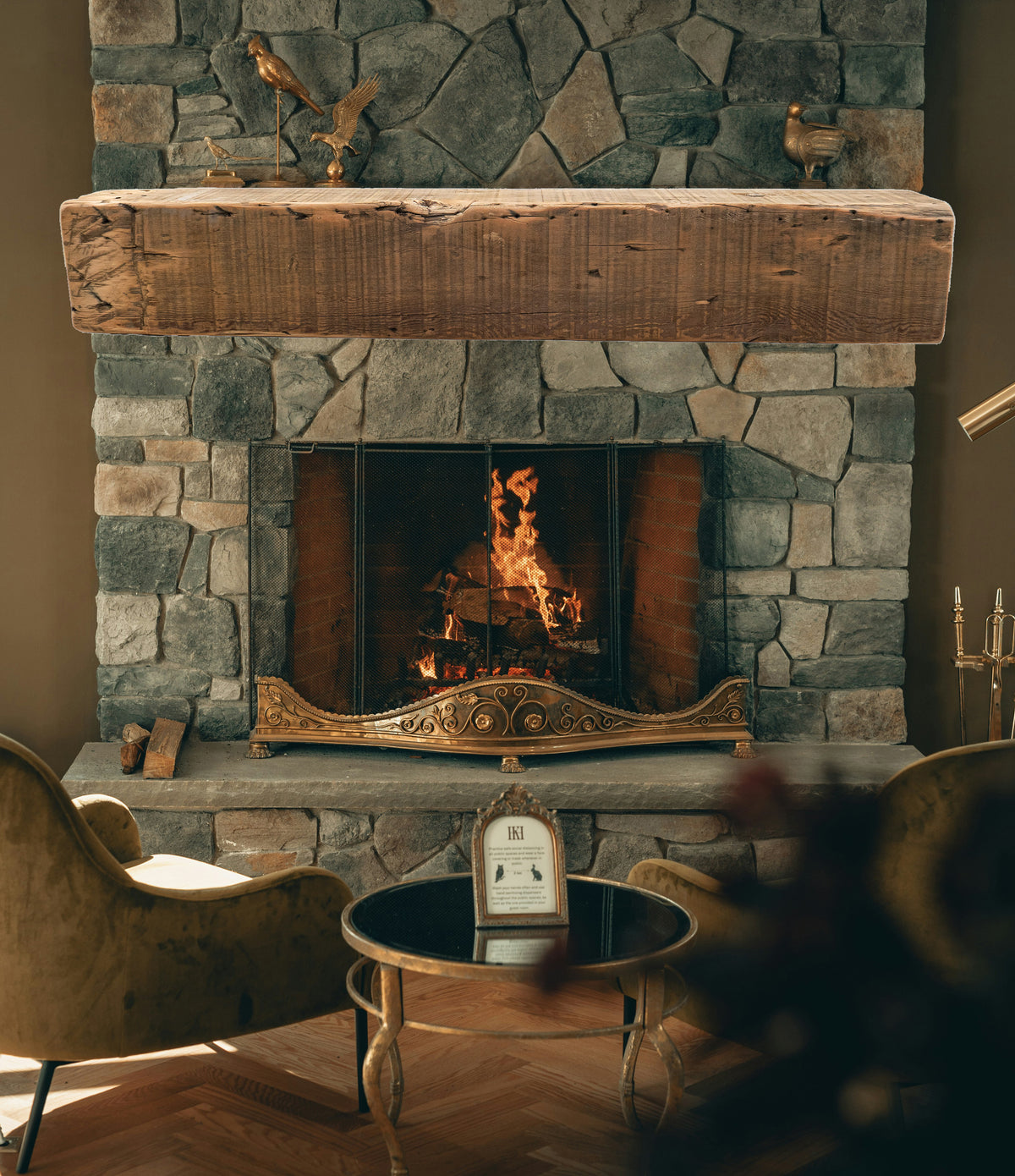 Reclaimed Wood Fireplace Mantel - Dakota Timber Co - Fireplace Mantels