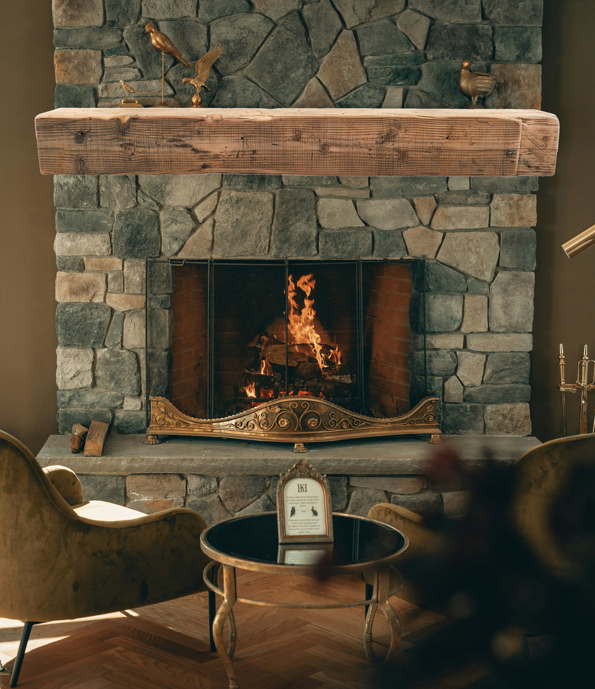 Reclaimed Wood Fireplace Mantel - Dakota Timber Co - Fireplace Mantels
