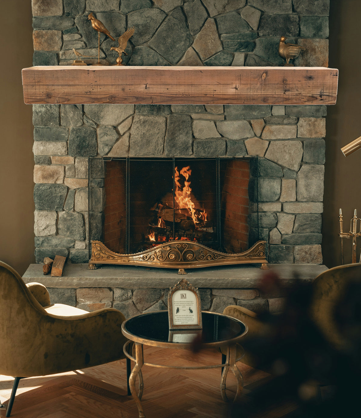 Reclaimed Wood Fireplace Mantel - Dakota Timber Co - Fireplace Mantels