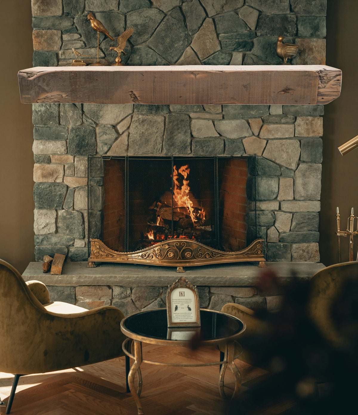 Reclaimed Wood Fireplace Mantel - Dakota Timber Co - Fireplace Mantels