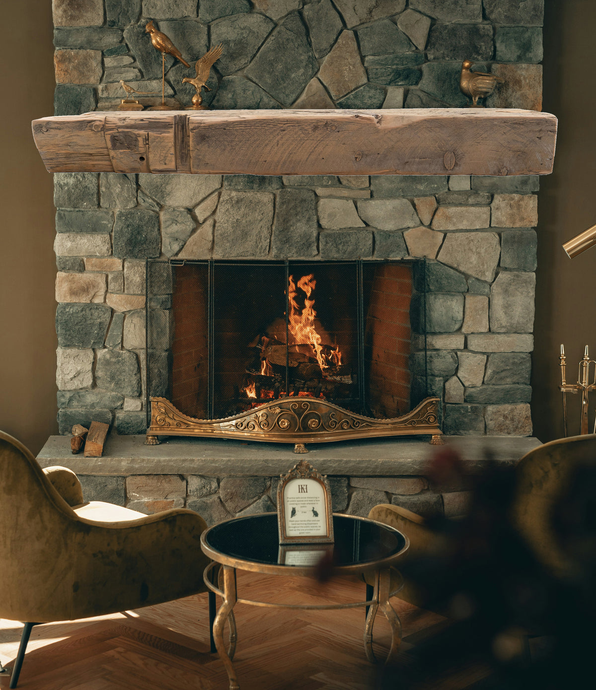 Reclaimed Wood Fireplace Mantel - Dakota Timber Co - Fireplace Mantels