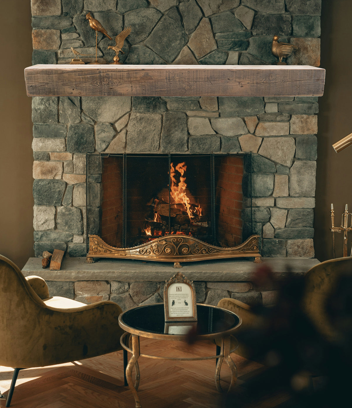 Reclaimed Wood Fireplace Mantel - Dakota Timber Co - Fireplace Mantels
