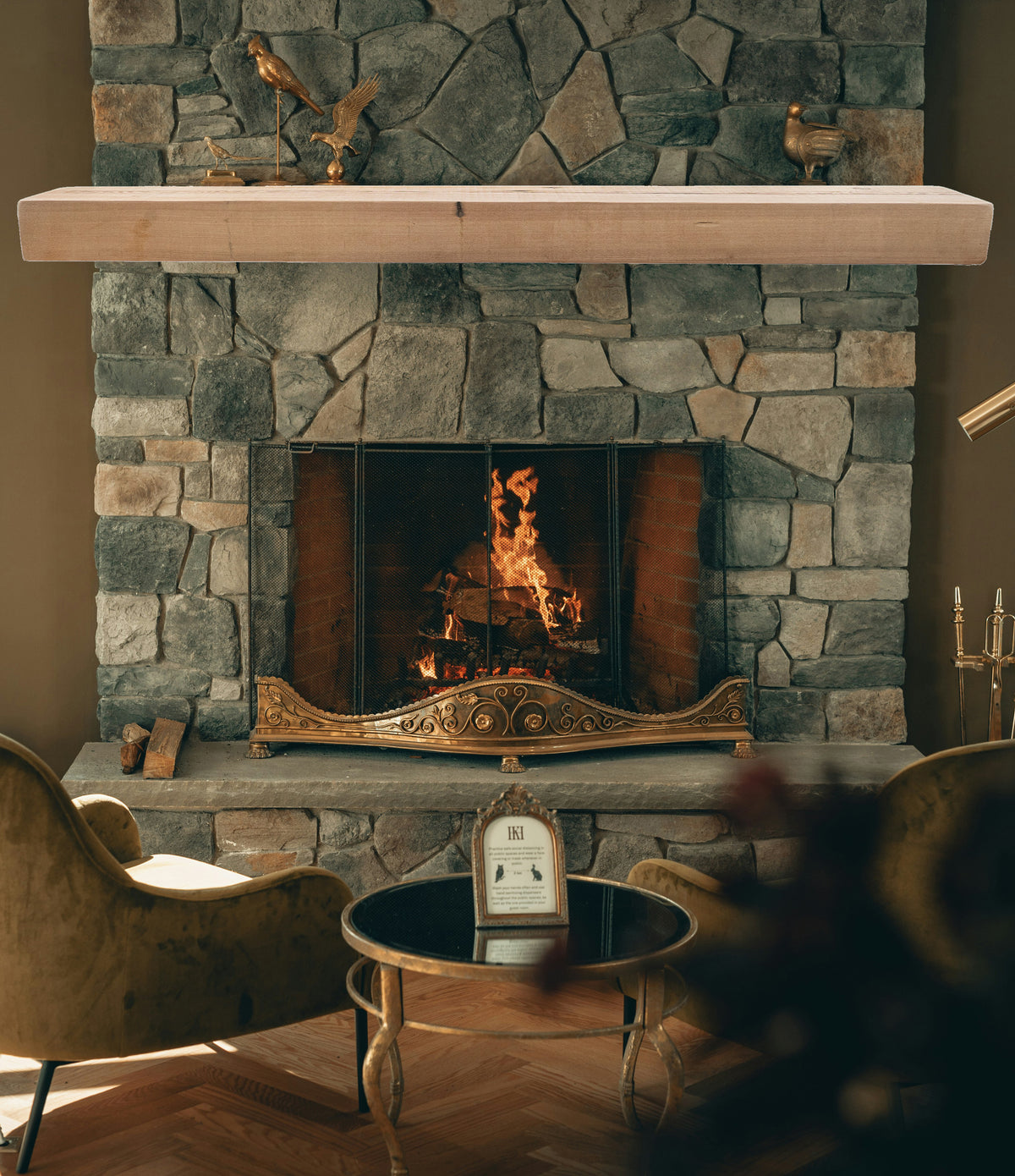 Reclaimed Wood Fireplace Mantel - Dakota Timber Co - Fireplace Mantels