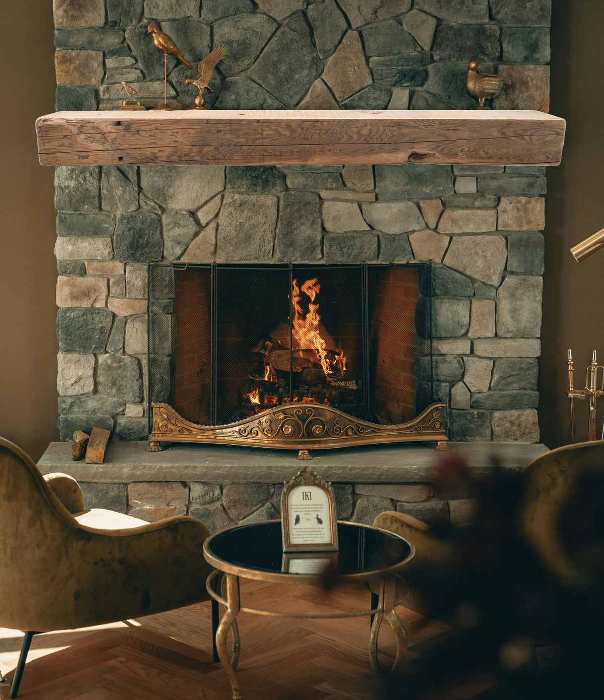 Reclaimed Wood Fireplace Mantel - Dakota Timber Co - Fireplace Mantels