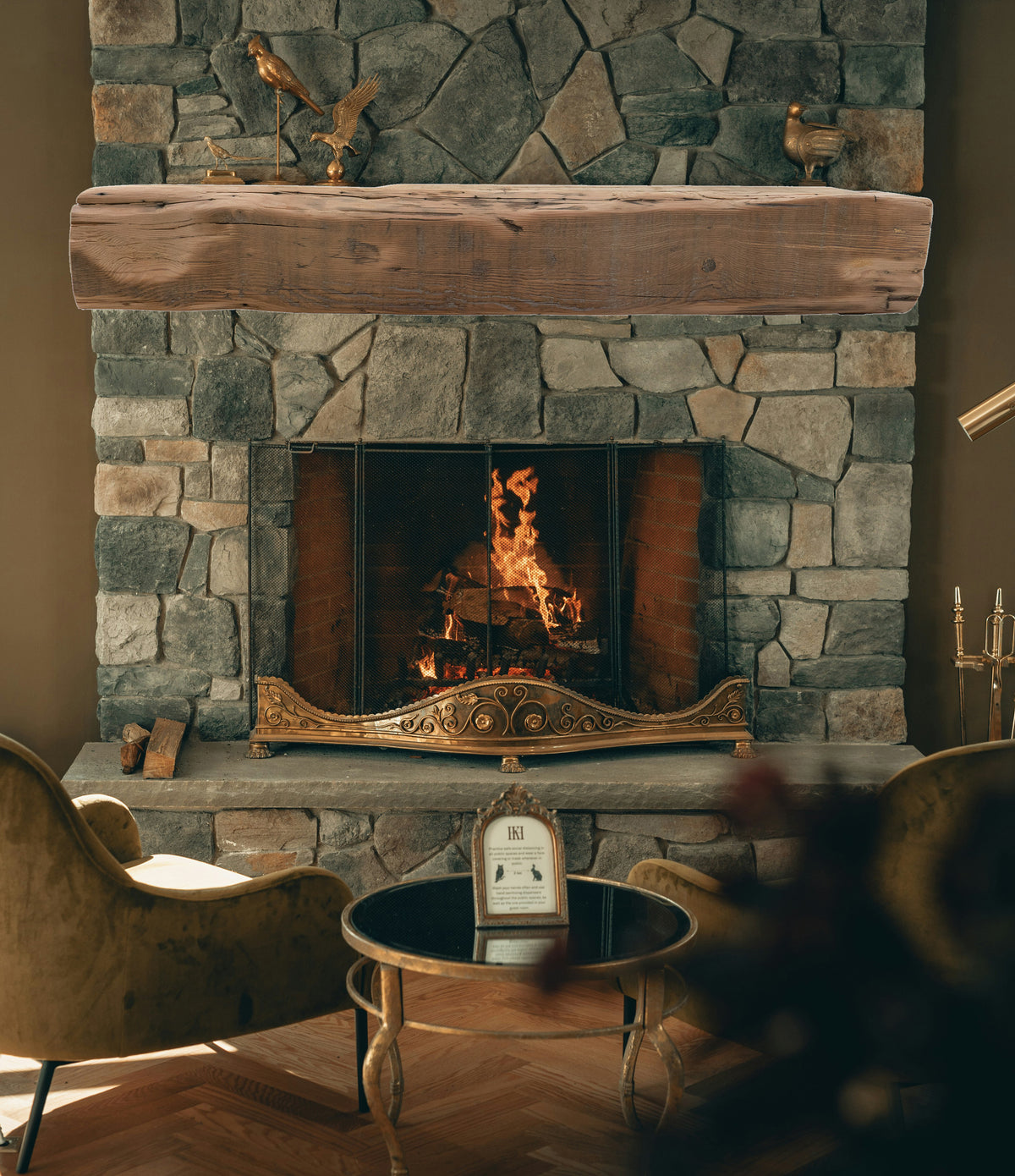Reclaimed Wood Fireplace Mantel - Dakota Timber Co - Fireplace Mantels